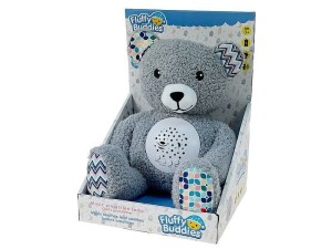 Zabawka dźwiękowa Adar miś z projektorem i dźwiękiem - pozytywka, szeleszczące uszy, na baterie (603400)