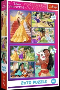 Puzzle Trefl Disney Princess Bajkowe dni 2x70 el. (34440)