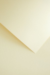 Papier ozdobny (wizytówkowy) Galeria Papieru len A4 kremowy 220g (201832)