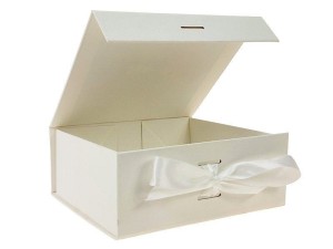 Pudełko na prezent Adar do samodzielnego składania, białe [mm:] 200x180x 80 (617209)