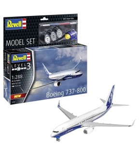 Model do sklejania Revell Set Boeing 737-800 (63809)