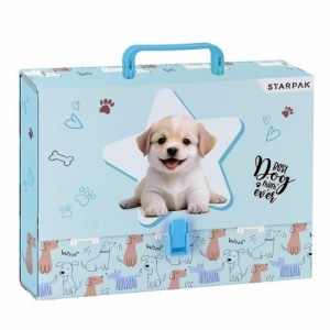 Teczka z szerokim grzbietem na zatrzask Cuties Doggy A4 różne [mm:] 210x297 Starpak (559322)