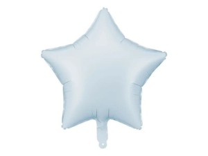 Balon foliowy Partydeco gwiazda mglisty niebieski, 48cm 19cal
