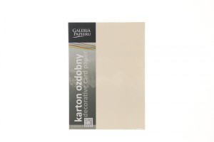 Papier ozdobny (wizytówkowy) Galeria Papieru czerpany krenowy A4 kremowy 180g (201422)
