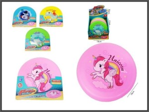 Dysk latający Hipo miękki z nadrukiem 18cm 4-kolory (H14039)