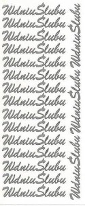 Naklejka (nalepka) Farro W dniu ślubu srebrne (100)