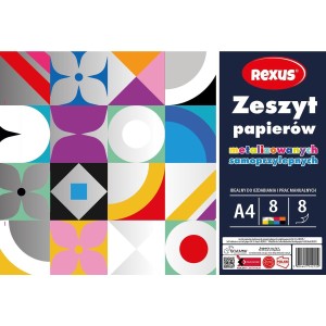 Zeszyt papierów kolorowych Beniamin metalizowanych A4 (2129)