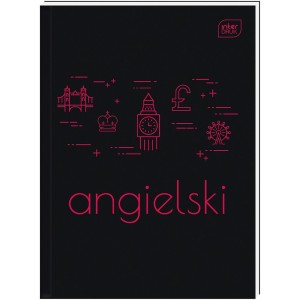 Brulion Interdruk ANGIELSKI A5 80k. 70g krata