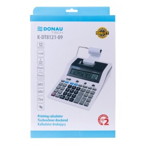 Kalkulator na biurko Donau Tech drukujący (K-DT8121-09)