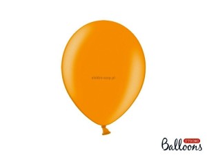Balon gumowy Partydeco Party Deco BALONY STRONG METALLIC metalizowany 50 szt pomarańczowy (SB12M-005/50)