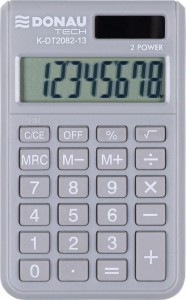 Kalkulator kieszonkowy Donau Tech jasnoszary (K-DT2082-13)
