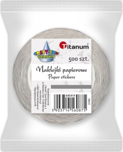 Naklejka (nalepka) Craft-Fun Series napis Dziękuję Naklejki na rolce Titanum (25JT002)