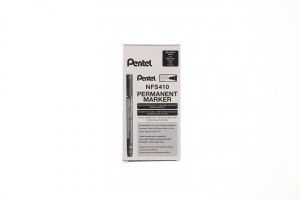 Foliopis SUPER FINE POINT czarny 0,4mm Pentel (NFS410-a)