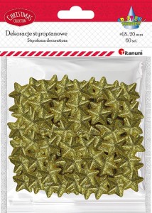 Ozdoba styropianowa Craft-Fun Series gwiazdki Titanum (23YX0326-3(gold))