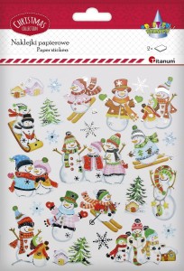 Naklejka (nalepka) Craft-Fun Series bałwanki xmass Titanum (DIY-XM(29))