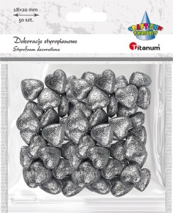 Ozdoba styropianowa Craft-Fun Series serduszka 20mm Titanum (20YX0326-S)