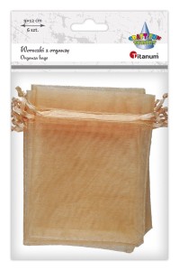 Organza Craft-Fun Series Woreczki z organzy łososiowy Titanum (25BJ033127-5)