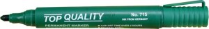 Marker permanentny wkład zielony 2,0mm okrągła końcówka Top Quality (715)