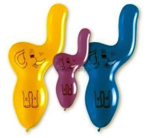 Balon gumowy PREMIUM SŁONIKI 3 szt mix 100mm Godan (GB/PG09)