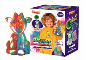 Zestaw kreatywny dla dzieci MAGICZNE MALOWANIE- LAMPKA KRÓWKA Dumel (DD30618)
