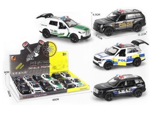 Samochód  policyjny metalowy 12cm Bigtoys (BA0430)
