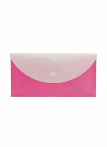 Teczka plastikowa na zatrzask DL różowy Panta Plast (0410-0089-13)