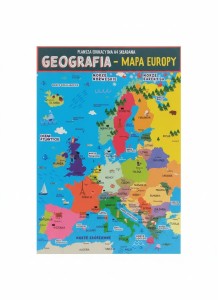 Książeczka edukacyjna KARTA EDUKACYJNA GEOGRAFIA  EUROPA Henry (5905701489909)