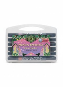 Marker specjalistyczny Wicket brokatowy wkład mix okrągła końcówka Rexus (0902)