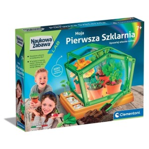 Zestaw kreatywny dla dzieci Naukowa zabawa Moja pierwsza szklarnia Clementoni (50398)