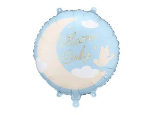 Balon foliowy Welcome Baby 18cal Partydeco (FB350-001J)