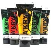 Farba akrylowa kolor: zielona 100ml Renesans (45)