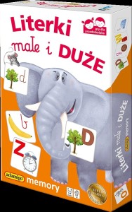 Gra edukacyjna LITERKI MAŁE I DUŻE LITERKI MAŁE I DUŻE Kukuryku