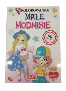 Książeczka edukacyjna z naklejkami Małe modnisie