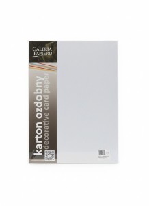 Papier ozdobny (wizytówkowy) pearl diamentowa A4 biały 210g Galeria Papieru (205451)
