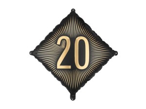 Balon foliowy 20, 46x46 cm Partydeco (FB362-20)