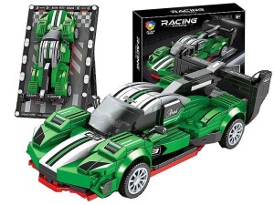 Klocki konstrukcyjne model auta, z podstawką Adar (630703)