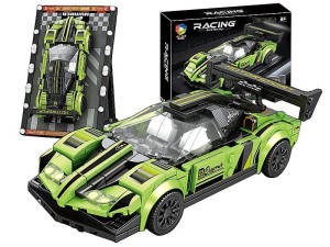 Klocki konstrukcyjne model auta, z podstawką, 395 części Adar (630680)