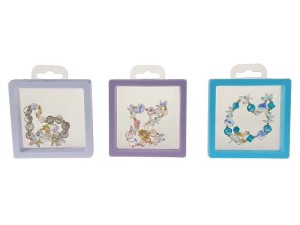 Bransoletka red.6cm, rozciągliwa, szklane koraliki z metalowymo elementami, w ozdobnym pudełku Adar (607156)