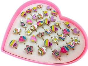 Pierścionek zestaw 36 szt., metalowe, regulowane Adar (629219)