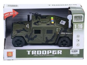 Samochód wojskowe z napędem na koło zam, światła, dźwięk Adar (631403)