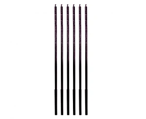 Świeczka urodzinowa Ombre, fioletowy brokat, 3x3x170mm, 6 szt. Godan (7C-SOFB)