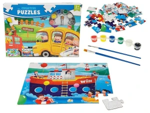 Puzzle do kolorowania, z farbami 89 el. Adar (629486)