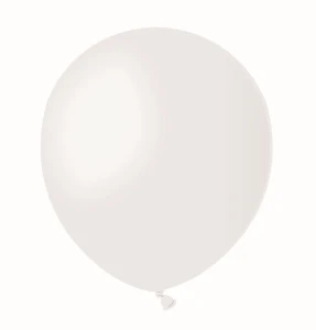 Balon gumowy pastel 100 szt biały 5cal Godan (A50/01)