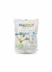 Balon gumowy pastel 25 szt biały 19cal Godan (A19-01)