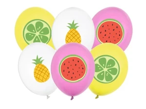 Balon gumowy owoce mix 300mm Partydeco (SB14P-364-000-6)