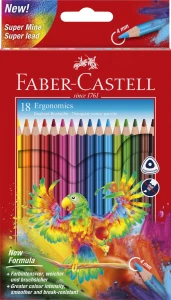 Kredki ołówkowe Ergonomics 18 kol. Faber Castell (116514 FC)