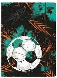 Teczka kartonowa na gumkę Turbo Kick A4 czarny 300g Unipap