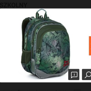 Plecak Topgal ELLY 22015 dino klasa 1-4