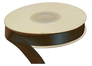 Wstążka Titanum Craft-Fun Series satynowa 12mm czarna 25m