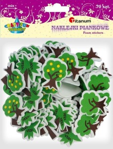 Naklejka (nalepka) Titanum Craft-Fun Series piankowe drzewa (EE34)